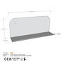 Hanah Home Estantería de Pared de Metal Dorado